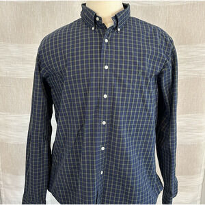 Ralph Lauren Mens‎ XL 17 1/2 Shirt Button Down Long Sleeve Plaid Pony Vintage